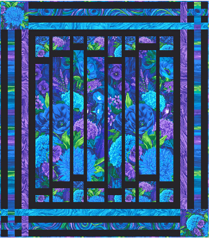 Quilt Inspiration Free pattern day Stained Glass quilts